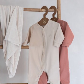 Strampler|Premium GOTS Baumwolle|Sunny Beige Zusatzbild-1