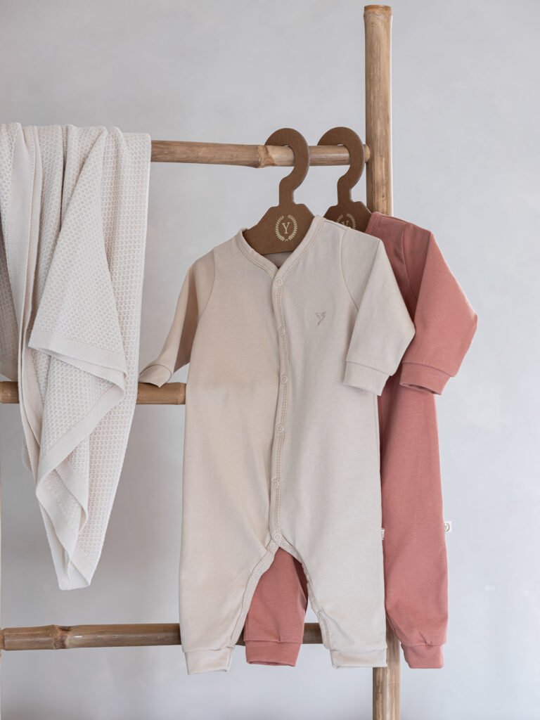 Strampler|Premium GOTS Baumwolle|Sunny Beige Zusatzbild-1