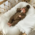 Ribbed Strampler|Olive Hauptbild