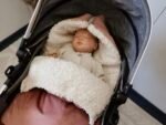 Premium Samt Wandelbarer Winterfusssack | Altrosa Zusatzbild-3