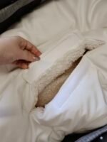 Premium Samt Wandelbarer Winterfusssack| Cream Zusatzbild-5