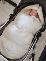 Premium Samt Wandelbarer Winterfusssack| Cream Zusatzbild-1