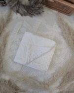 Premium Minky Minimal Cream Cuddly Blanket (Main Image)