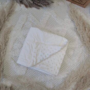 Kuscheldecke Premium Minky Minimal Cream Hauptbild