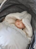 Premium Samt Wandelbarer Winterfusssack |Grau Zusatzbild-1