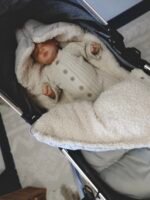 Premium Samt Wandelbarer Winterfusssack |Grau Zusatzbild-2
