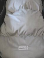 Premium Samt Wandelbarer Winterfusssack |Grau Zusatzbild-3