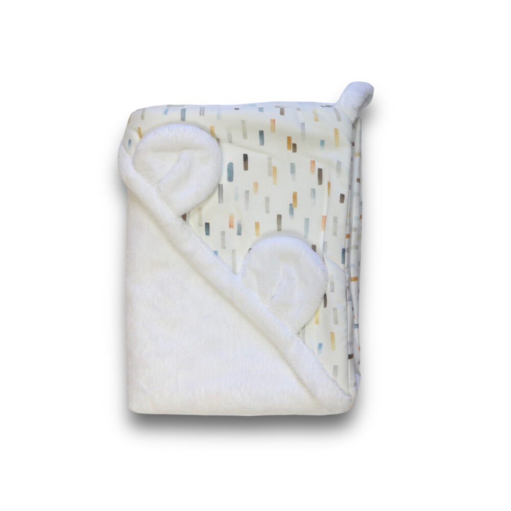 Hooded Baby Towel | Bamboo | Colourful Confetti Main Image