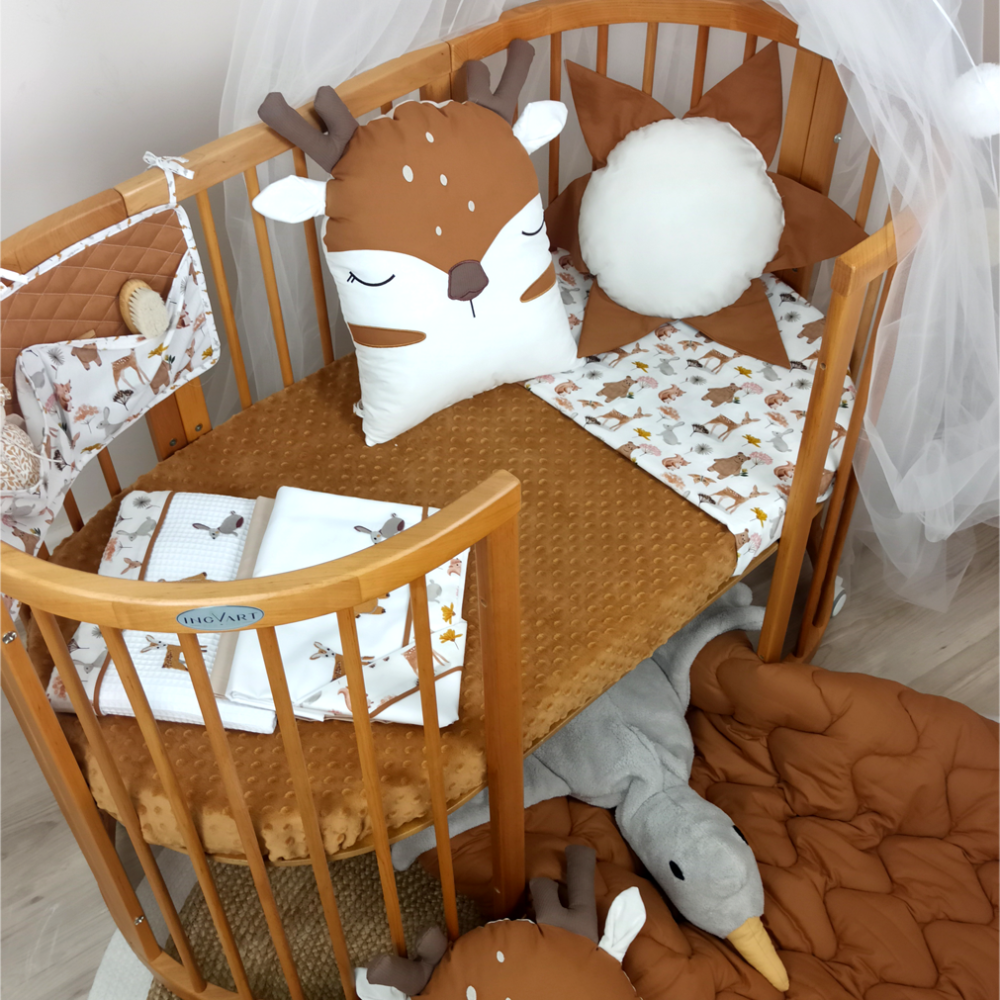 Set completo di biancheria da letto, 7 pezzi | Cotone di alta qualità | TOG 2.5 | 0-5 anni | Foresta (immagine aggiuntiva 1)
