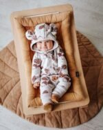 Fleece Overall with Ears|GOTS Baumwolle|Accorns Beige Hauptbild