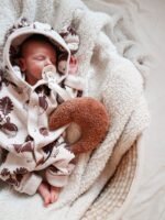 Fleece Overall with Ears|GOTS Baumwolle|Accorns Beige Zusatzbild-1