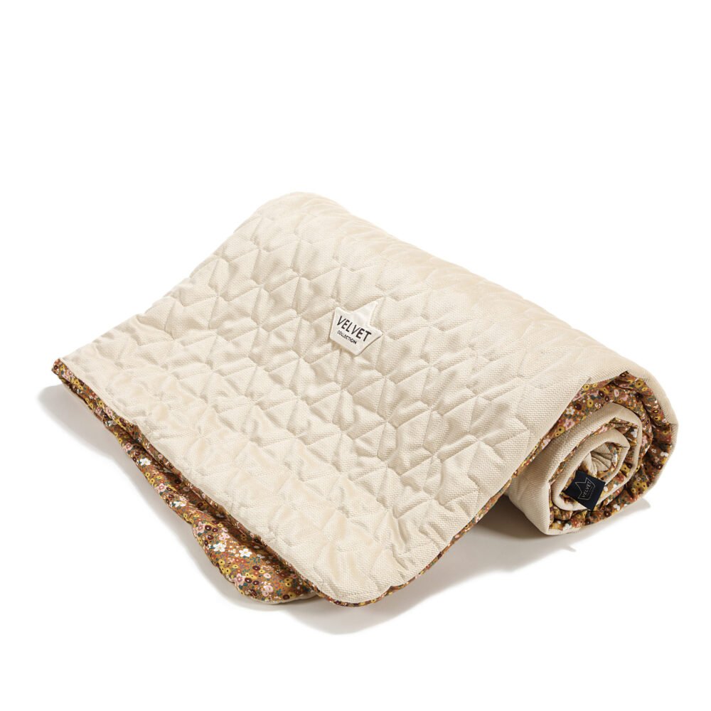 Nid pour bébé | Velours de coton premium | Lot de 3 | Motifs floraux (image supplémentaire 1)