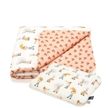 Bettwarenset|Premium Baumwolle|TOG 2.5|Heart Beat Pink Hauptbild