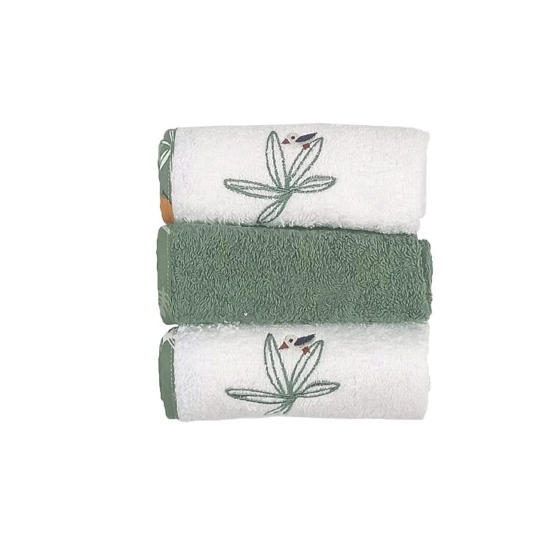 Lot de 3 gants de toilette | Tissu éponge | Kenya Image principale