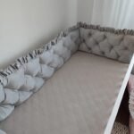 Bettumrandung Samt Glam Grau 210 cm Zusatzbild-1