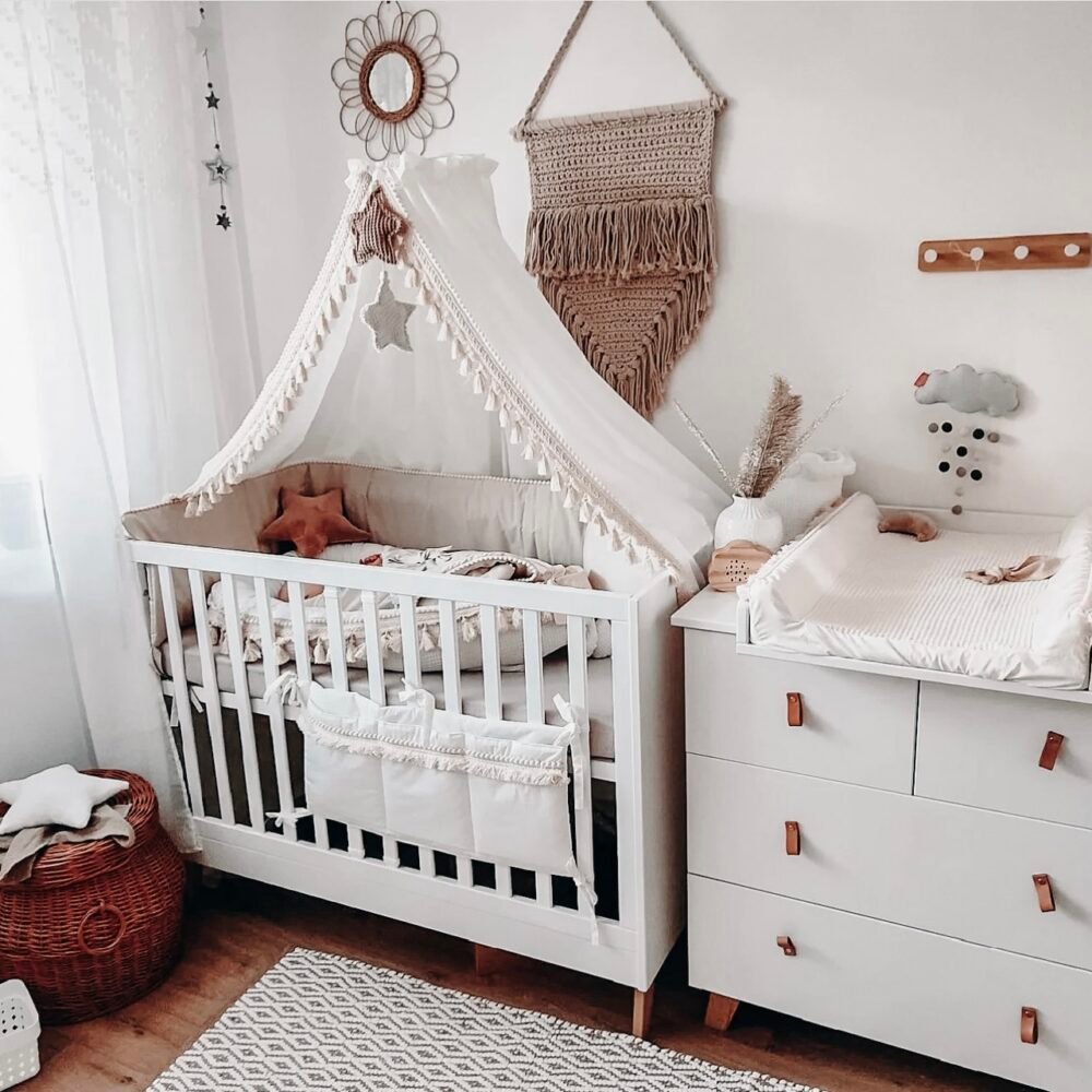 Betthimmel Boho Aus Ökotex-Baumwolle | Cream Zusatzbild-1