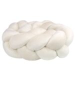 Paracolpi per letto in velluto intrecciato | 360 cm | Crema Immagine aggiuntiva-1