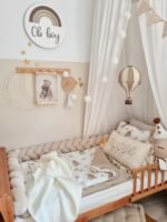 Bettschlange Velours - geflochten |360 cm|Beige Hauptbild