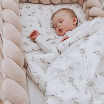 Bettschlange Velours – Geflochten |410 cm|Beige Hauptbild