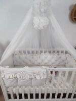 Bettumrandung Samt Glam Cream 210 cm Hauptbild