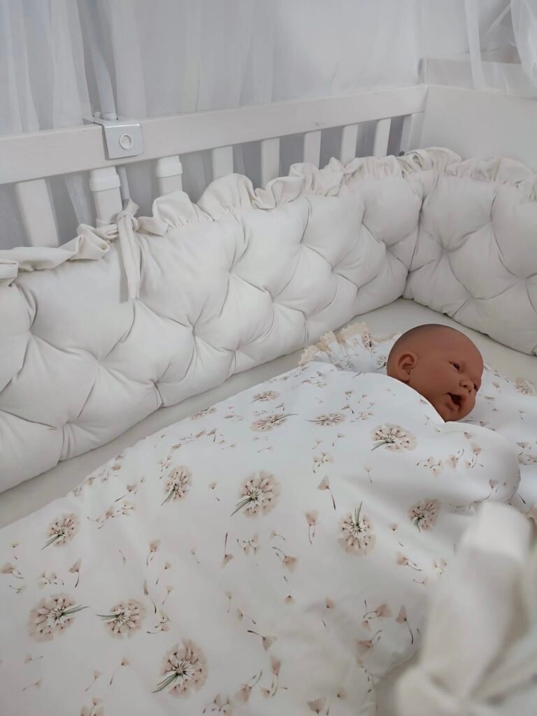 Bettumrandung Samt Glam Cream 210 cm Zusatzbild-1