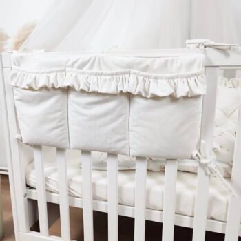 Bettuntensilo Samt Cream, Bettorganiser Glam Hauptbild