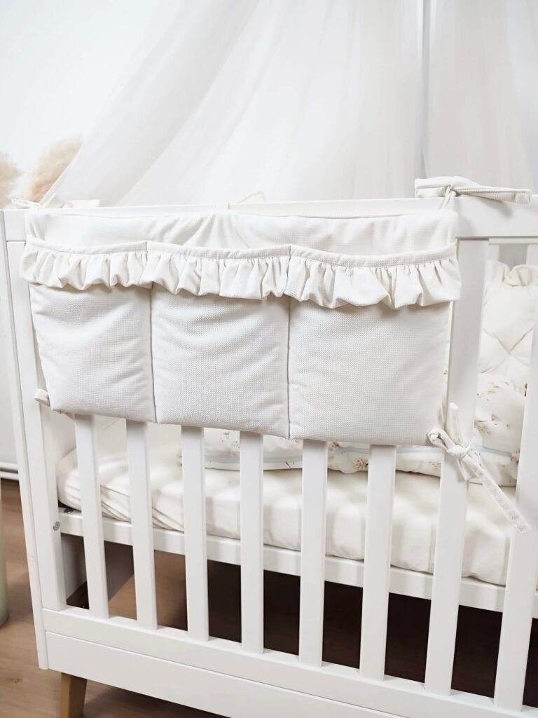 Bettuntensilo Samt Cream, Bettorganiser Glam Hauptbild