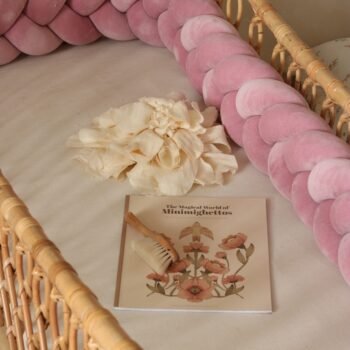Paracolpi per letto in velluto intrecciato | 410 cm | Rosa antico (immagine principale)