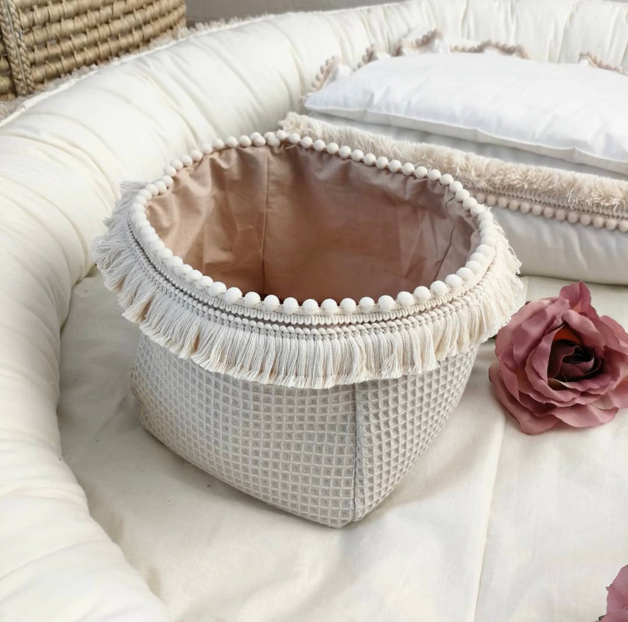 Utensilo Wickeltisch Korb Boho 20105 Utensilo Wickeltisch Korb Boho Hauptbild