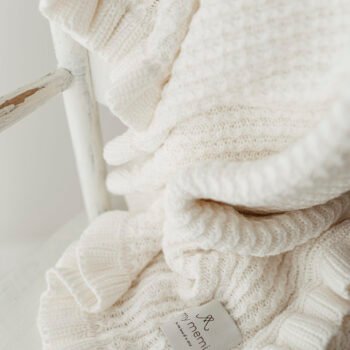 MY MEMI | Bambus Decke Frill | Cream Zusatzbild-1