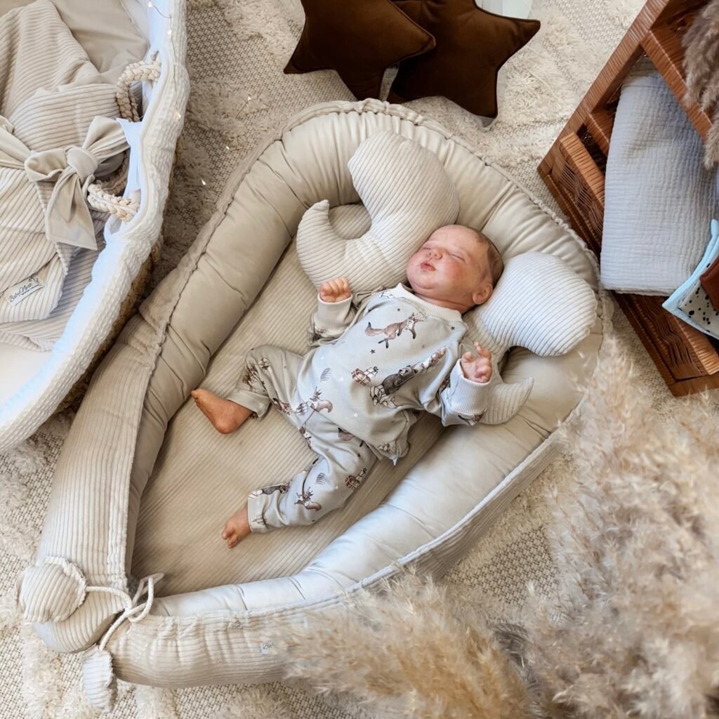 Babynestchen 4er Set |Premium Cord |Beige Hauptbild