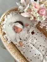 Sacco nanna multifunzionale per neonati | Mussola di alta qualità | 0-8 mesi | Immagine principale in stile vintage