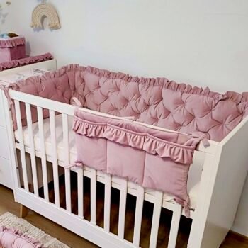 Bettumrandung |Samt Glam |Altrosa 210 cm Hauptbild