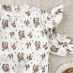 Baby Set |Sweat, Hose & Headband|GOTS Baumwolle|Pastel Roses Zusatzbild-3