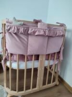 Bettuntensilo Samt Altrosa, Bettorganiser Glam Zusatzbild-2