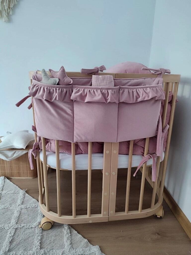 Bettuntensilo Samt Altrosa, Bettorganiser Glam Hauptbild