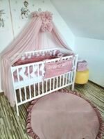 Bettuntensilo Samt Altrosa, Bettorganiser Glam Zusatzbild-3