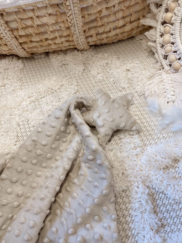 Schmusetuch |Minky|Beige Star Zusatzbild-1