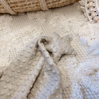 Schmusetuch |Minky|Beige Star Zusatzbild-1