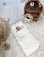 Babyschlafsack mit Kissen| Premium Baumwolle| Boho Cream Hauptbild