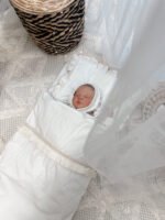 Babyschlafsack mit Kissen| Premium Baumwolle| Boho Cream Zusatzbild-1