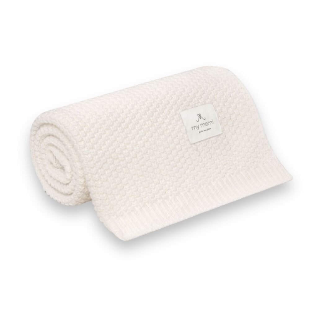 MY MEMI | Coperta in lana merino premium | Crema Immagine principale