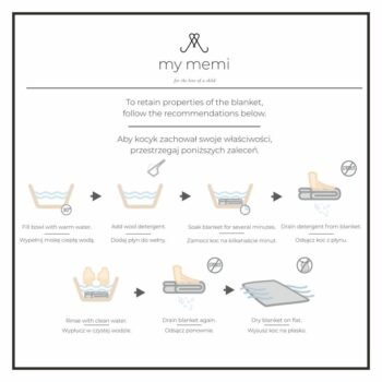 MY MEMI | Coperta in lana merino premium | Crema Immagine aggiuntiva 3
