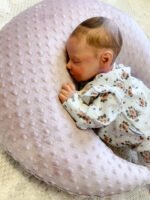 Stillkissen Halbmond|Minky| Rosa Zusatzbild-2