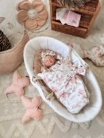 Babynest 4er Premium Set Peonies & Bunny Rosa Zusatzbild-7