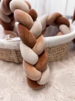 Letto in velluto a forma di serpente, tonalità naturali, immagine aggiuntiva 2