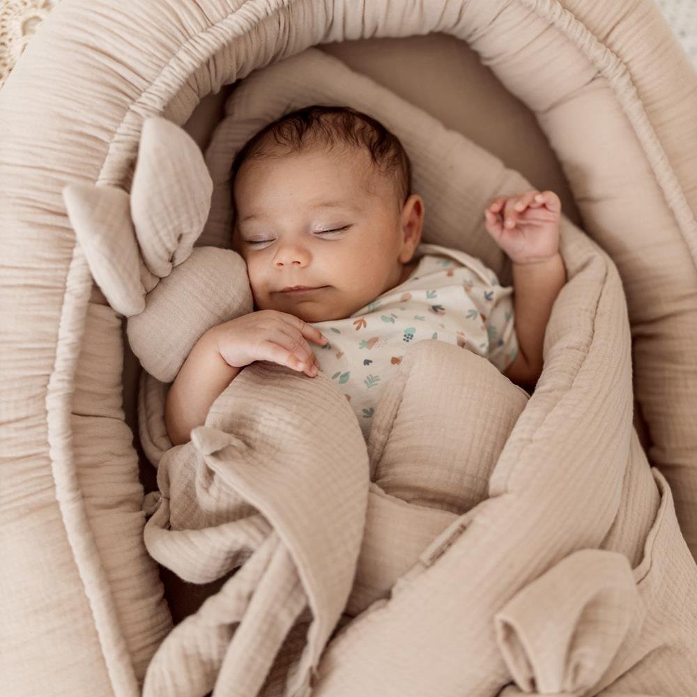 Einschlagdecke| Premium Musselin|TOG 2.5|Beige 25039 Couverture d'emmaillotage | Mousseline de qualité supérieure | Indice de chaleur 2,5 | Beige Image supplémentaire 1