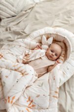 Einschlagdecke| Premium Baumwolle|TOG 2.5|Boho Leaves Light Zusatzbild-1