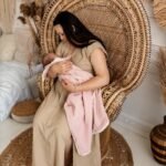 Babydecke| Double Premium Musselin 4-lagig Boho |Altrosa Zusatzbild-2