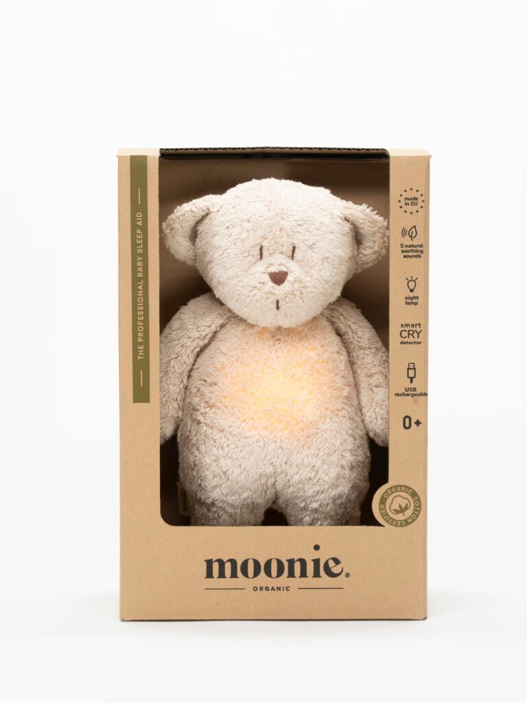 Moonie 2.0 Bear Sand – Einschlafhilfe mit Rosa Rauschen Hauptbild